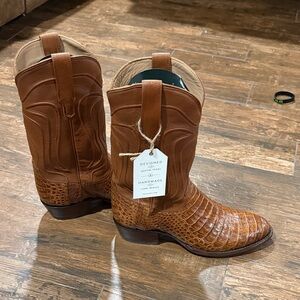 Tecovas Tan Leather Cowboy Boots